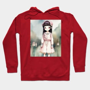 cute girl cartoon Hoodie